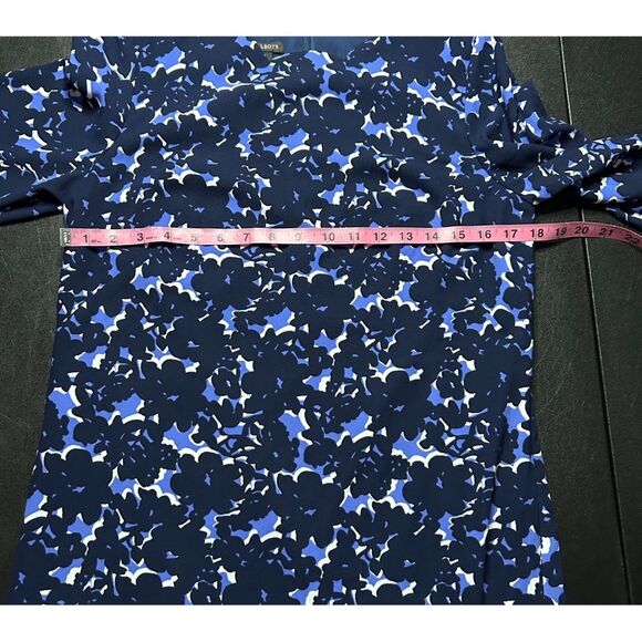 Talbots Floral Print Crepe Shift Dress Size 8 - Picture 5 of 14